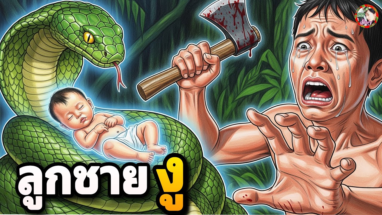 ลูกชายงู | นิทานก่อนนอน | ใบไม้ Story