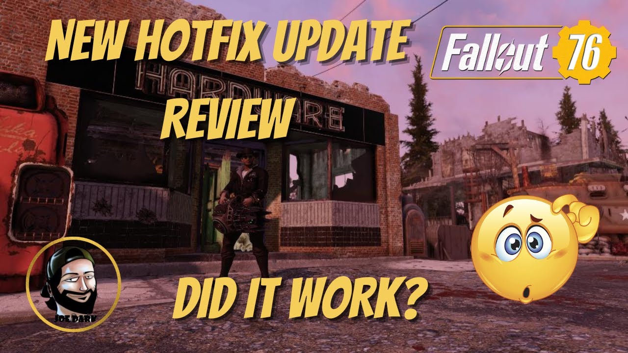 Fallout 76 NEW HOTFIX UPDATE REVIEW
