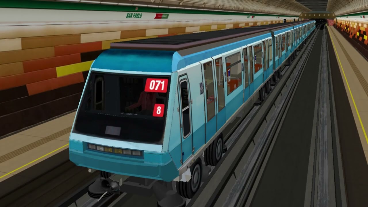 NS-93 en OpenBVE | Línea 5 Metro de Santiago | de Laguna Sur a Gruta de Lourdes