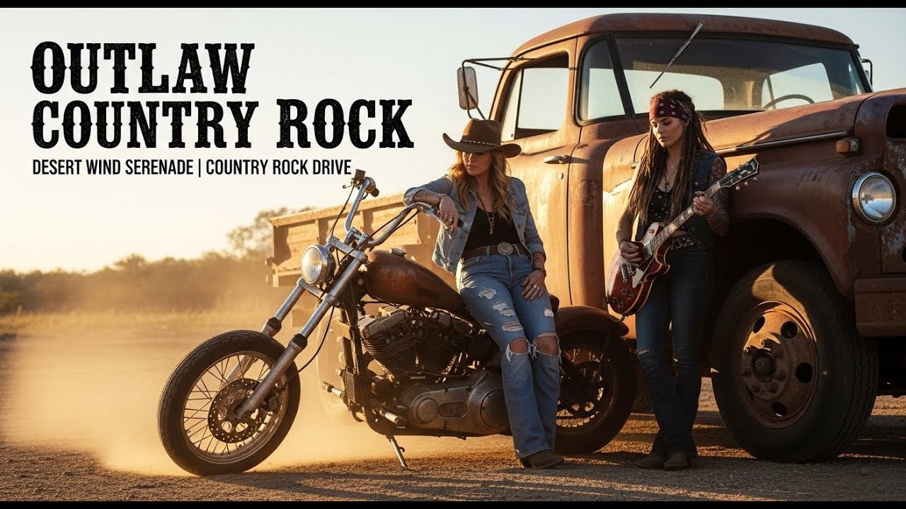 Outlaw Country Rock 🔥 Desert Wind Serenade 🎸 Country Rock Drive