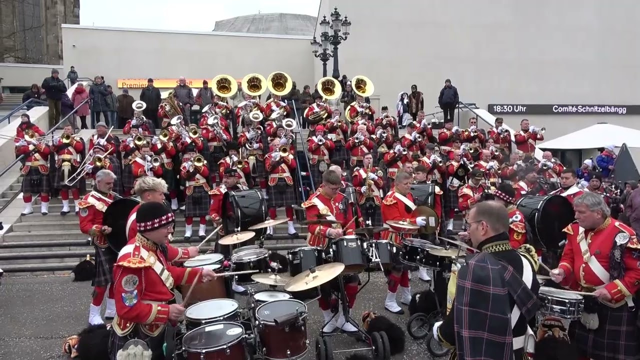 Schotte Clique Basel @ Basler Fasnacht Konzärt Theaterstäge 28.02.2023