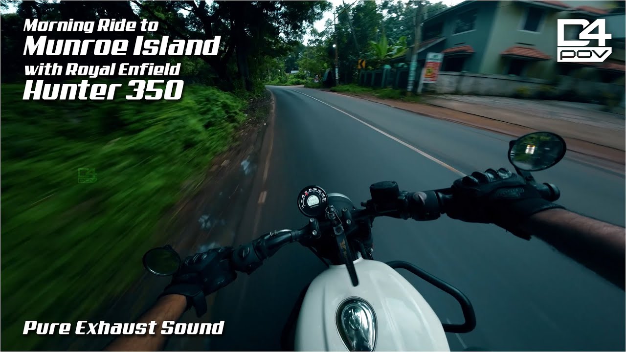 Royal Enfield Hunter 350 Morning Ride | POV Ride #50| RAW Pure Sound 2K Video | ASMR | #djiaction2