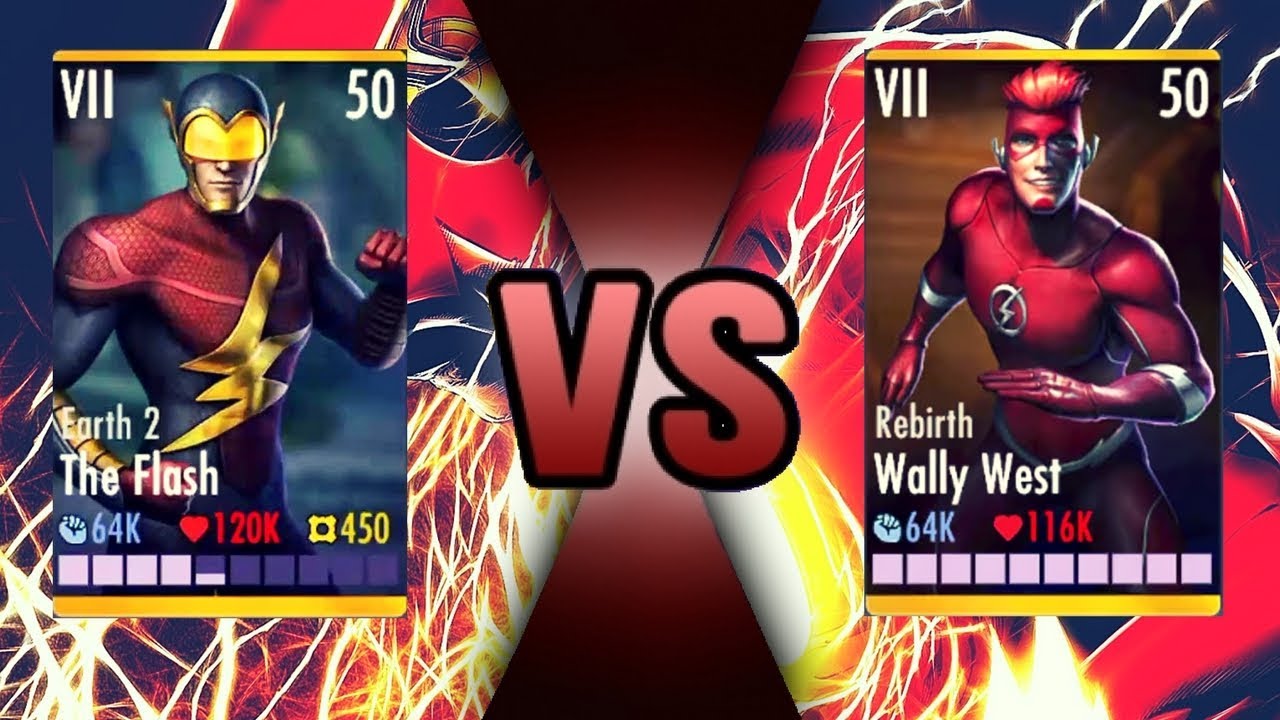 Earth 2 Flash Vs Rebirth Wally West! Injustice Gods Among Us 2.17! iOS/Android