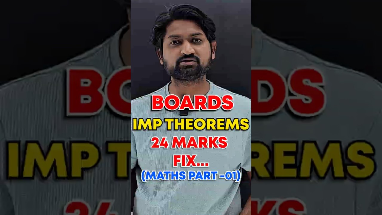 Most Important Theorems for Maths (Part 1)| GanitAnk #viral #viralshorts #shorts #boards #boards2025