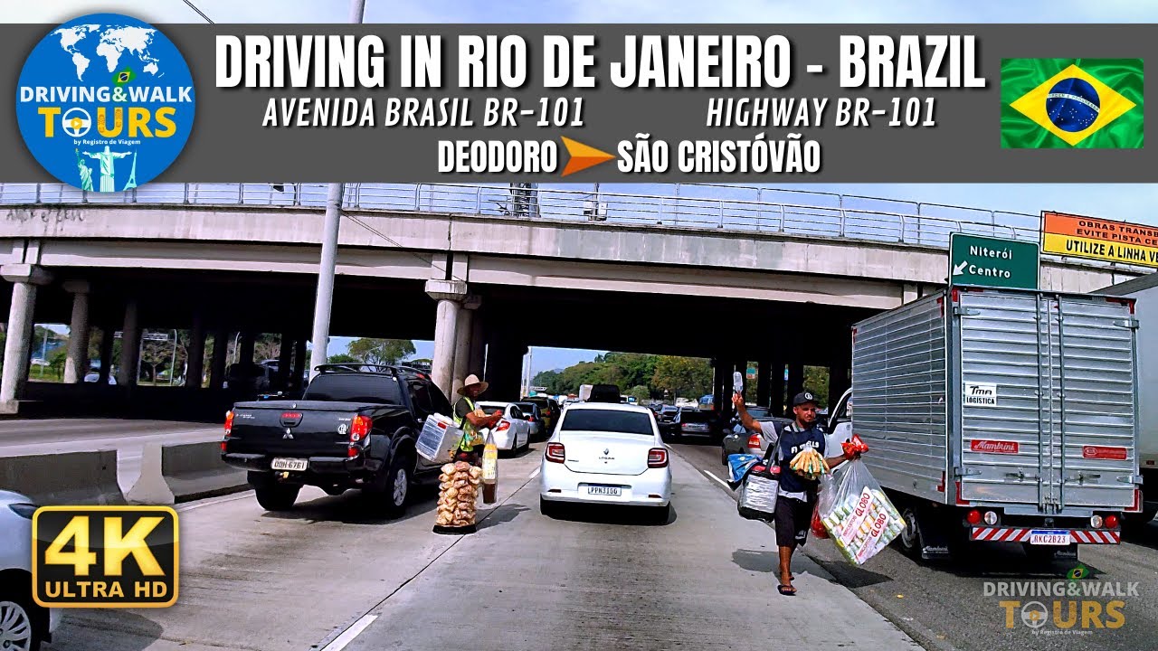 【4K】Driving in Rio de Janeiro - Br-101 Highway (Brazil Ave.) - From Deodoro to São Cristóvão