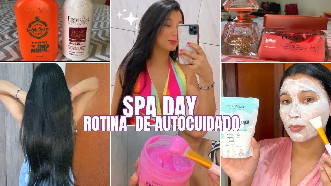 SPA DAY COMPLETO GLOW UP | Hidratação, unha, banho de lua✨💆🏻‍♀️💖
