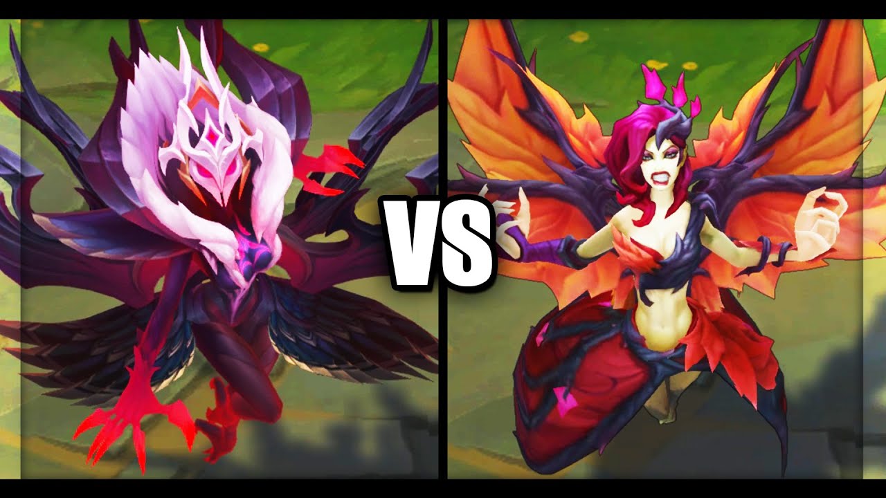 Coven Morgana vs Blackthorn Morgana Legendary vs Epic Skins Comparison (League of Legends)