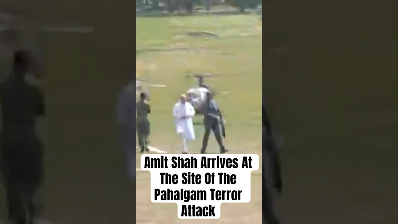 Kashmir Terror Attack | Amit Shah Arrives At Baisaran Meadow #modi #kashmir #pahalgam