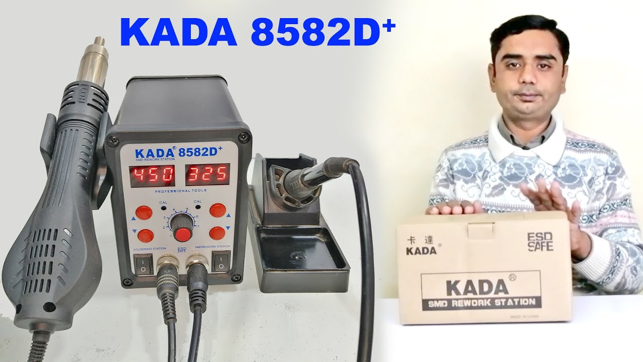 Kada 8582D Plus SMD Rework Station Heat Gun Hot Air Gun Unboxing and Review