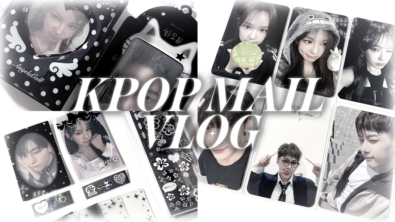 kpop mail vlog ✶ collective haul | izna & zb1 photocards | stickers | freebies & more ⌯･֊･⌯ಣ
