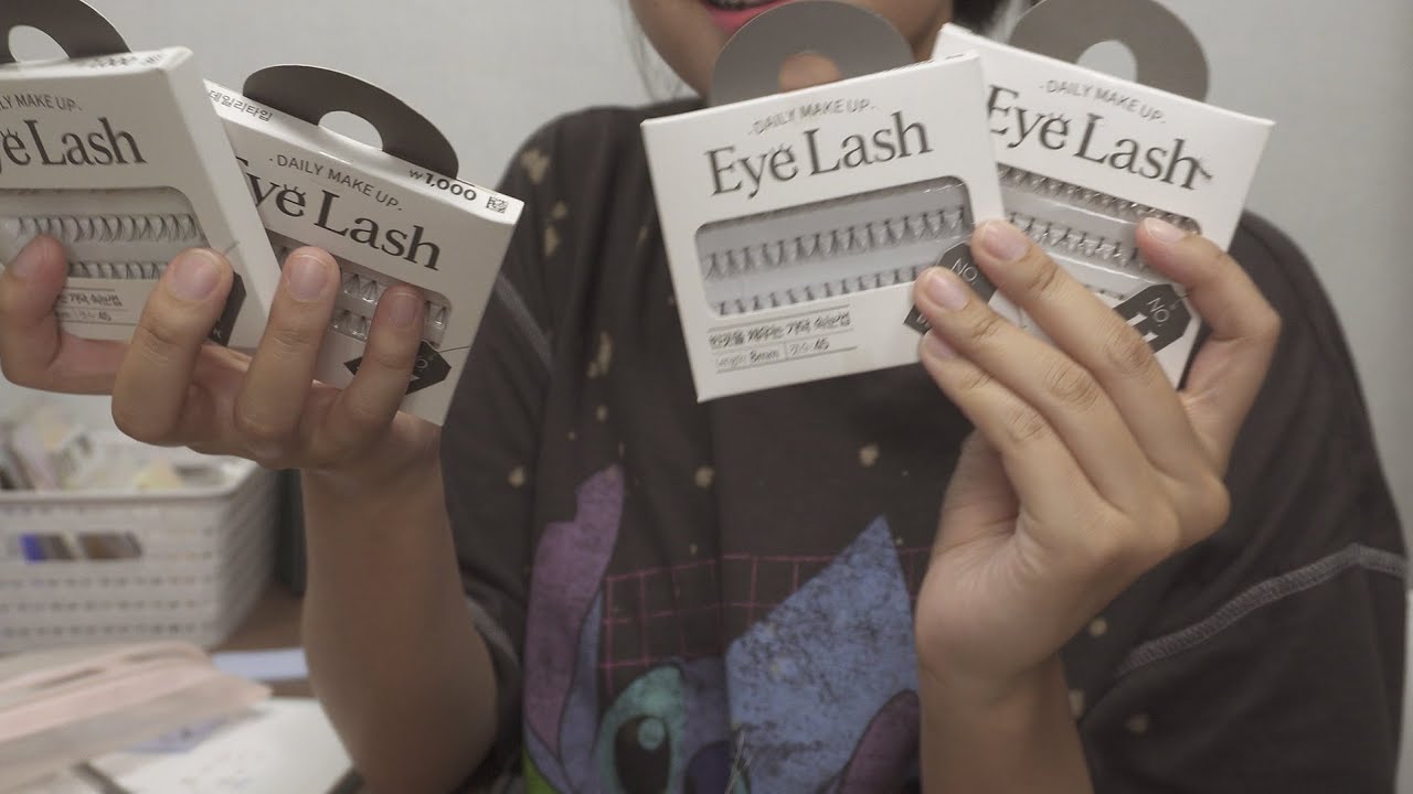 ASMR 독서실에서 속눈썹 붙여주는 친구 Eyelash extensions with friend [한국어/KOREAN]