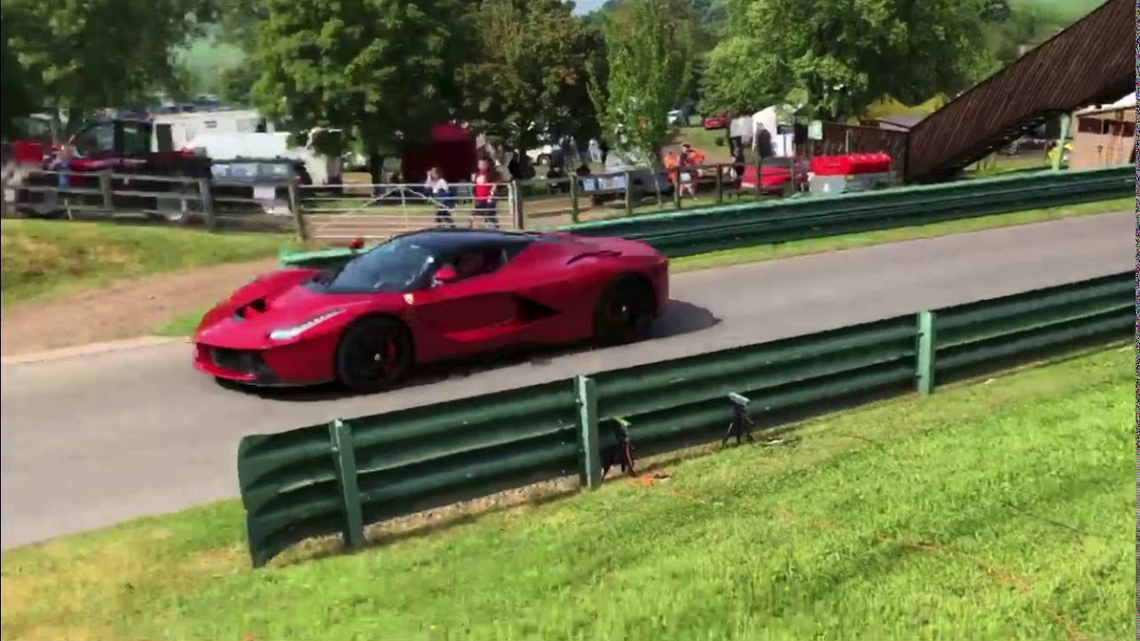 Prescott hill climb LaFerrari, Bugatti Chiron, Bugatti Veyron Super Sport and Ferrari 488