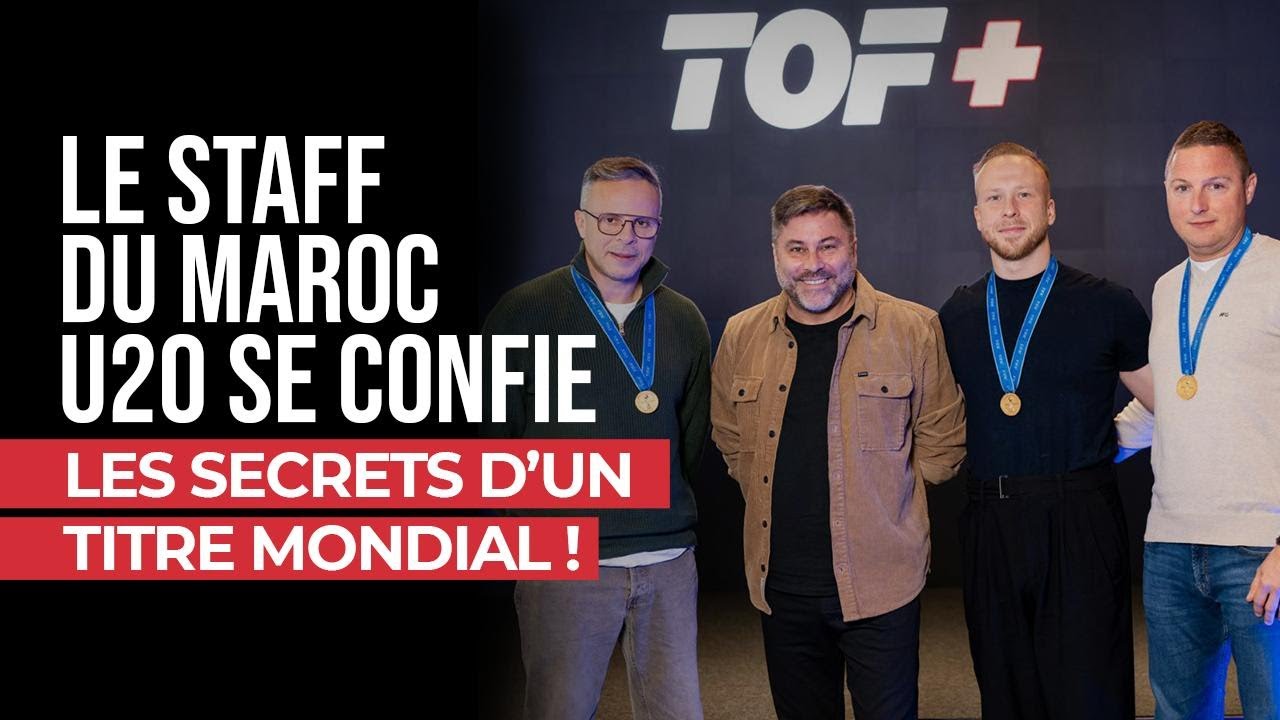 Staff Maroc U20 : titre mondial et surprise en studio
