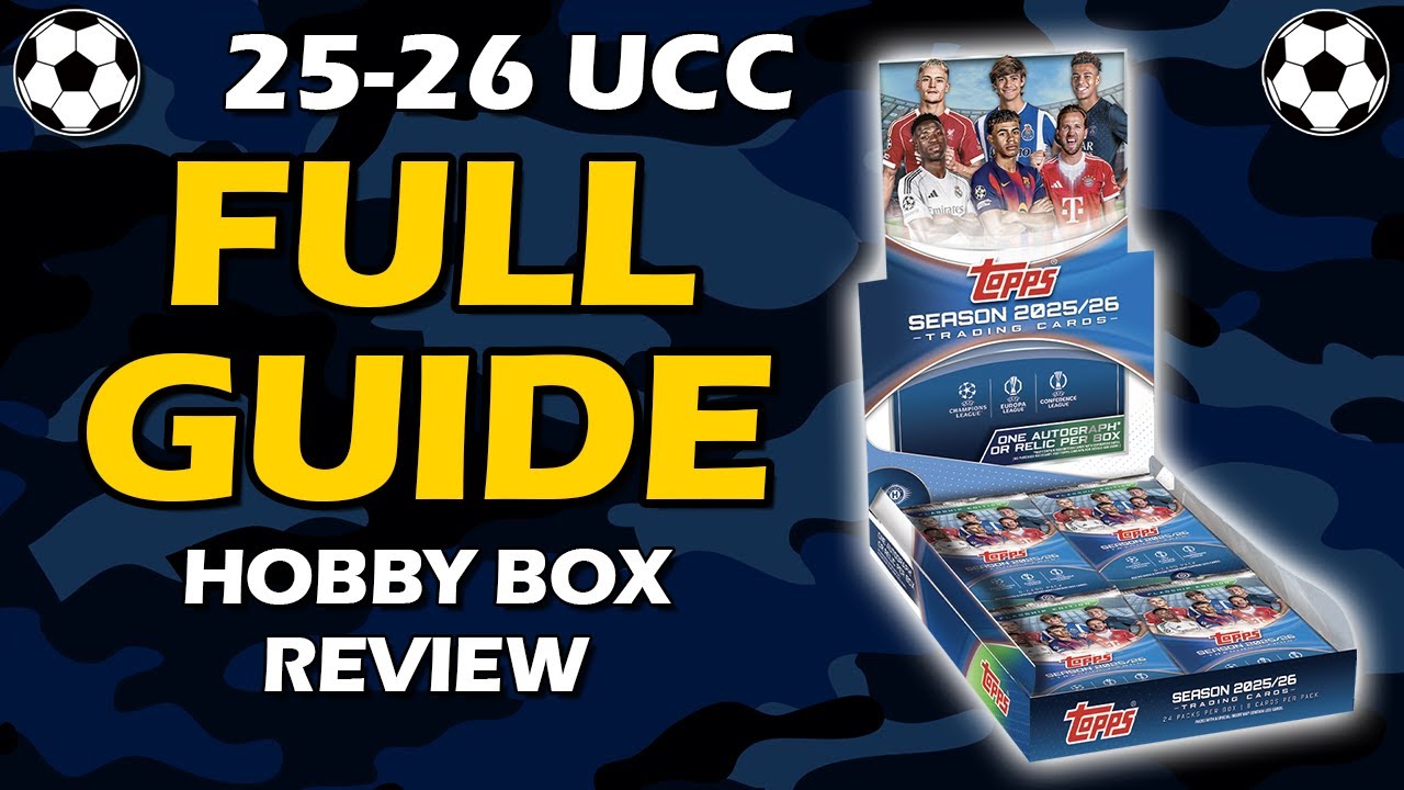 Обзор коллекционной футбольной коллекции Topps UCC Flagship UEFA Hobby Box 2025-26
