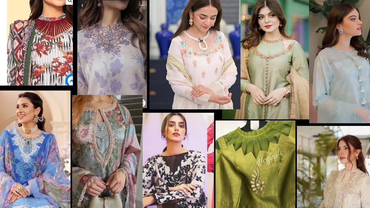 Organza dress designs 2025|Beautiful neck designs 2025| unique Neck Design | Winter Neck Designs