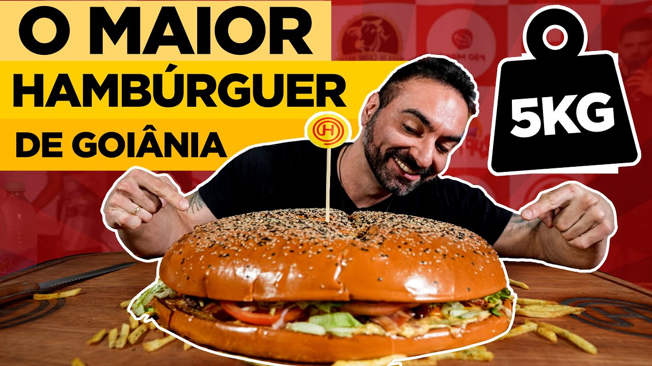O MAIOR HAMB&Uacute;RGUER QUE GOI&Acirc;NIA J&Aacute; VIU!! | DESAFIO RAIZ | 4.6KG