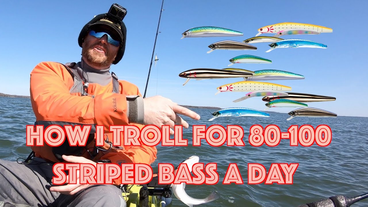 How I Troll for 80-100 Striped Bass a Day in the Spring