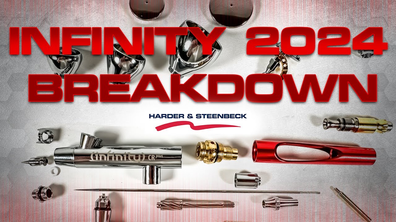 Полная разборка аэрографа Harder & Steenbeck Infinity 2024. Как заменить комплект сопел на аэрогр...