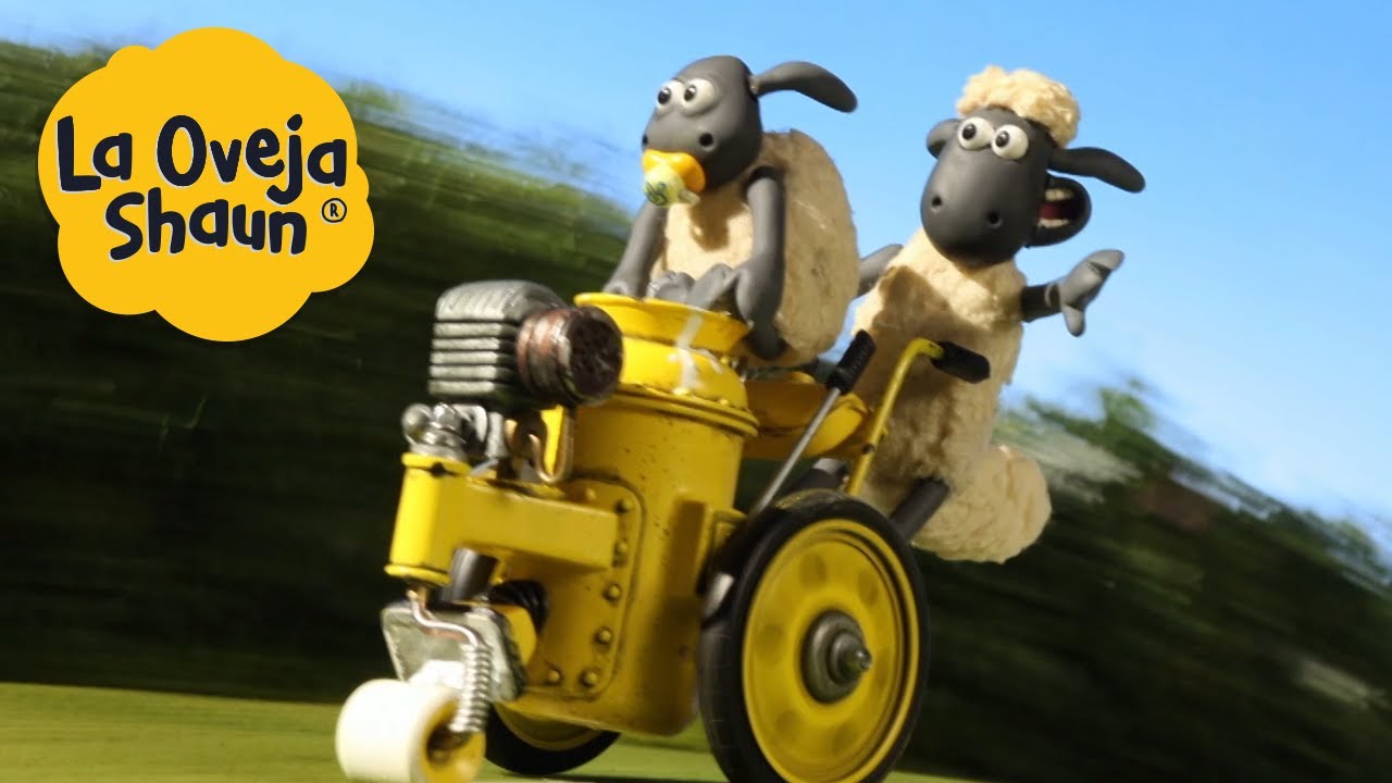 La Oveja Shaun 🐑 Máquina de pintura vial 🐑 Dibujos animados para niños