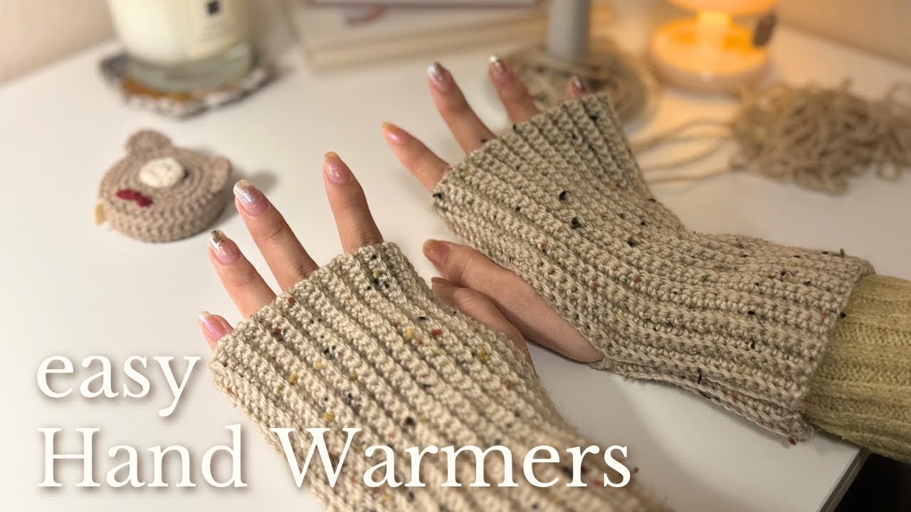 Easy Crochet Hand Warmers for Beginners | Simple & Cozy Tutorial 