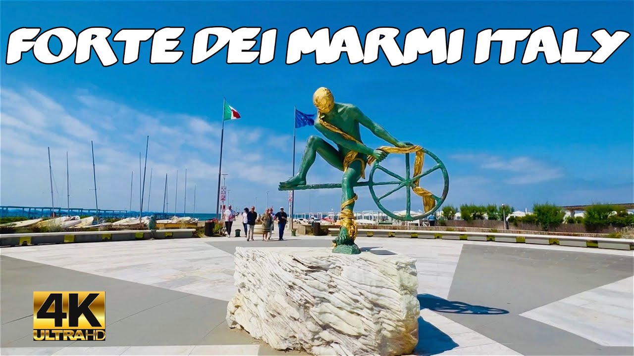 FORTE DEI MARMI SUMMER 2022 | CITY CENTER TO PONTILE WALK TOUR 4K