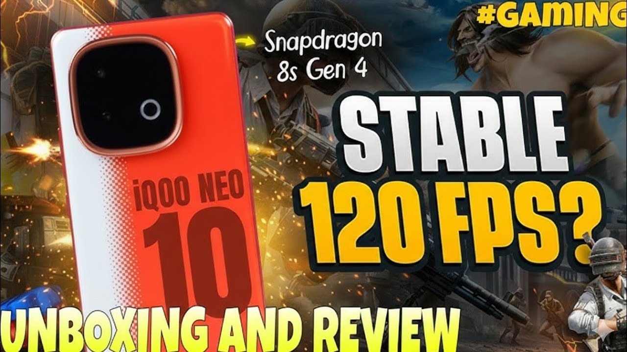 iQOO Neo 10 Unboxing & BGMI 120 FPS Test Tamil 🔥 Gaming Review