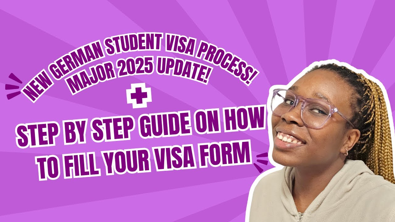 NEW GERMAN VISA ONLINE PORTAL 2025🇩🇪 & HOW TO FILL YOUR STUDENT VISA APPLICATION STEP-BY-STEP!