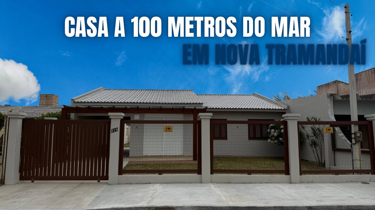 CASA A 100 METROS DO MAR EM NOVA TRAMANDAÍ | IMOBILIÁRIA MEDEIROS - TRAMANDAÍ / RS 