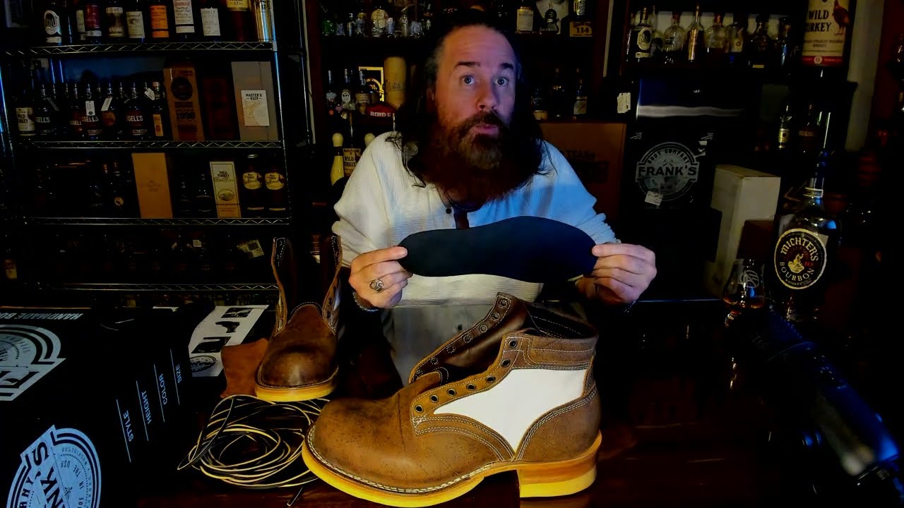 Frank's Boots Rykers CF Stead Kudu Autumn Spice with natural canvas MTO Custom unboxing