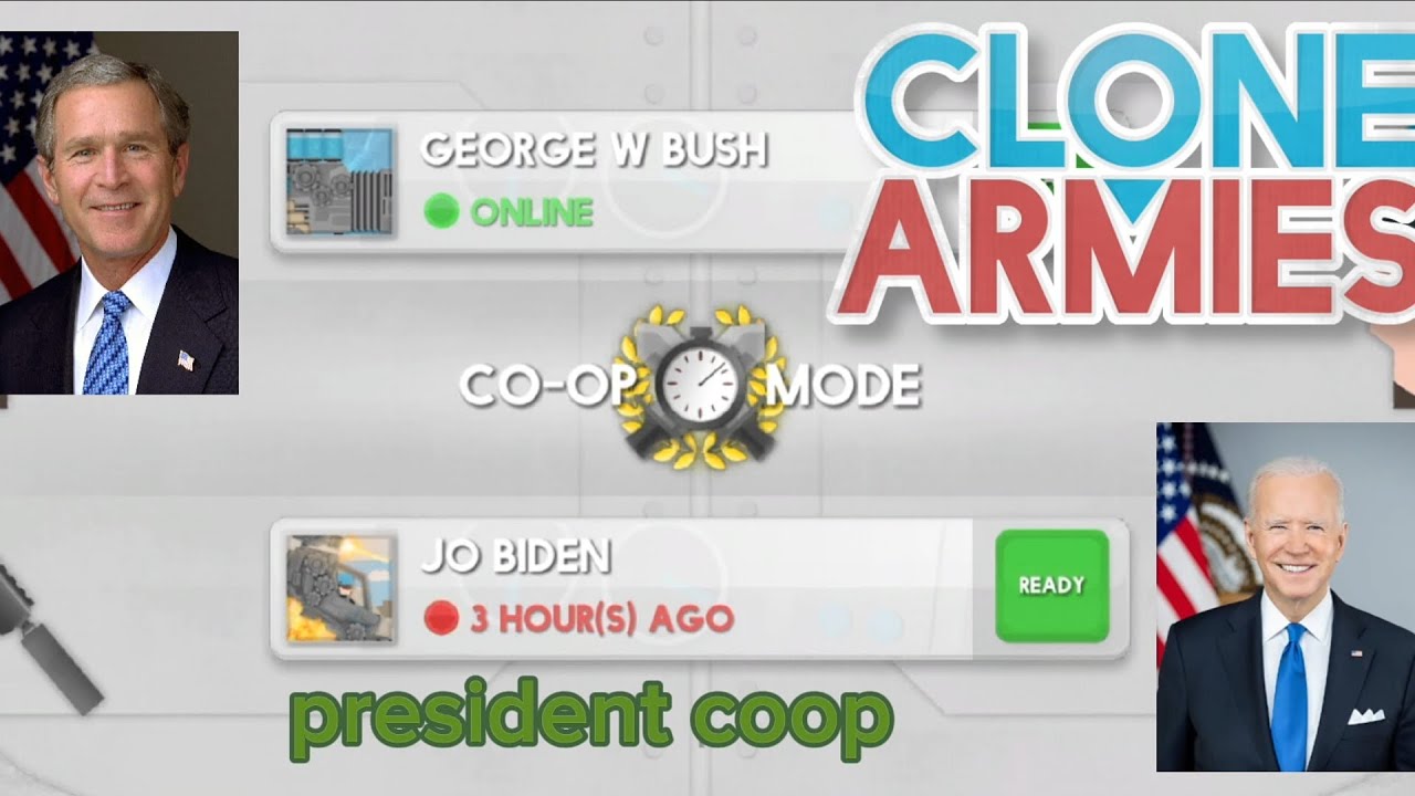 George w. bush coops with Joe Biden in last stand challenge😂 |clone armies gameplay walkthrough