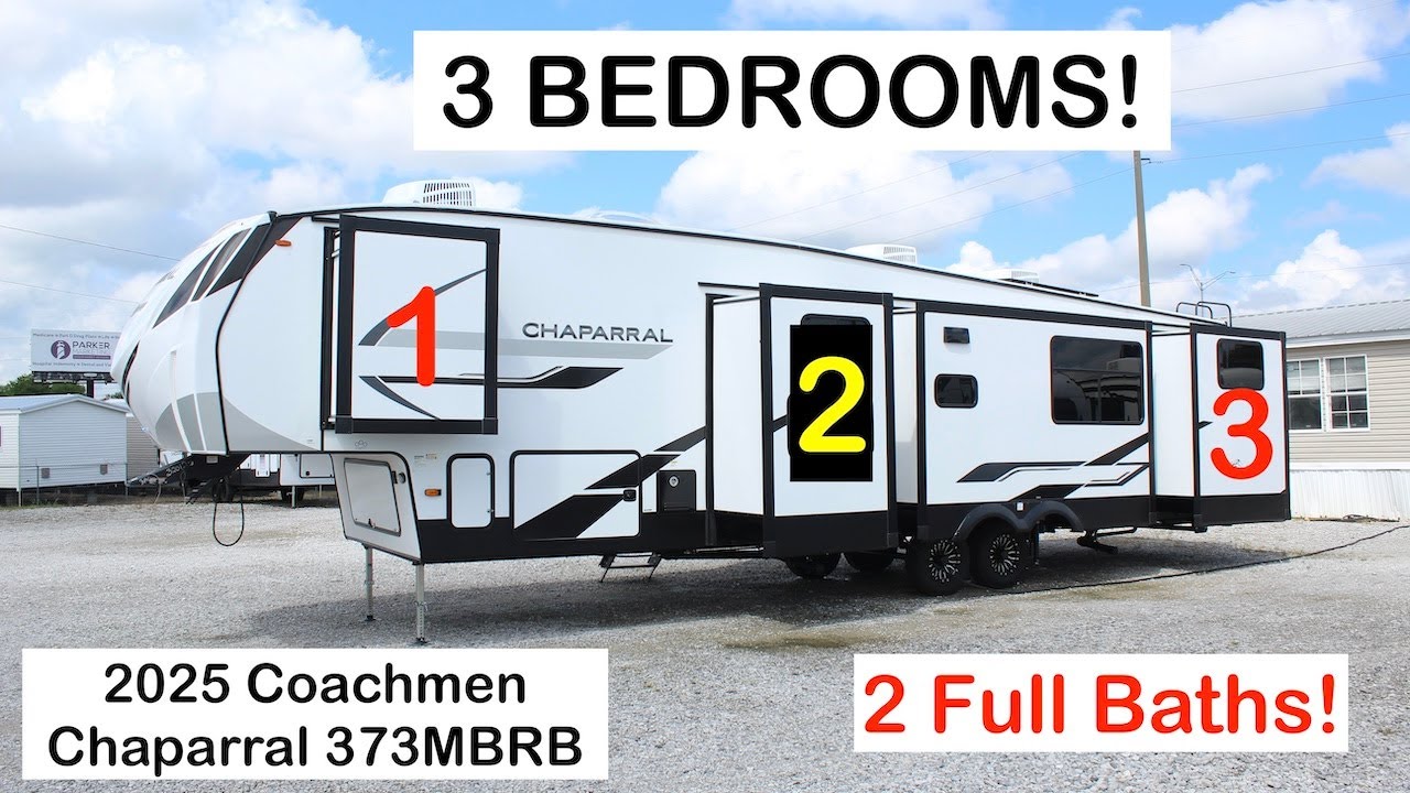 Настоящий трёхкомнатный автодом! 2025 Coachmen Chaparral 373MBRB
