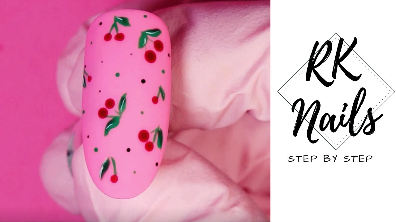 🍒 Cherry Nails Art 🍒 Tutorial