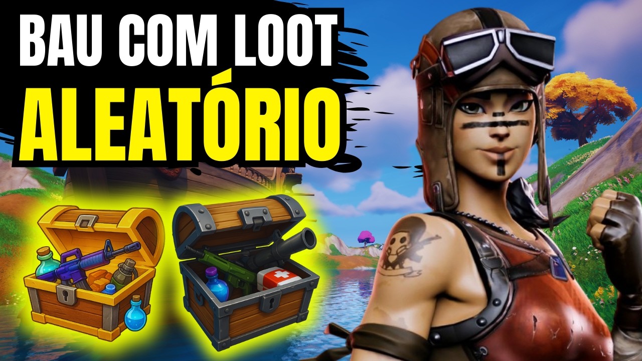 COMO CRIAR BAÚS COM LOOT ALEATÓRIO IGUAL AO BATTLE ROYALE NO CRIATIVO DO FORTNITE