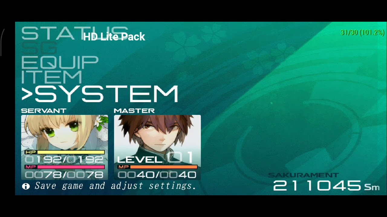 Fate/Extra CCC HD Lite Pack | 4x Scaling (1080p) | Android & Laptop Optimized