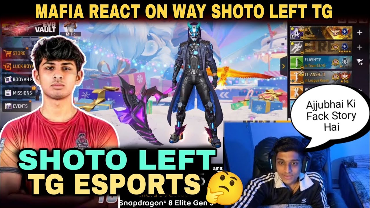 SHOTO LEFT TG ESPORTS 😱| AJJUBHAI KI  FACK STORY 🤔| BACK TO BACK TOURNAMENT 🏆|