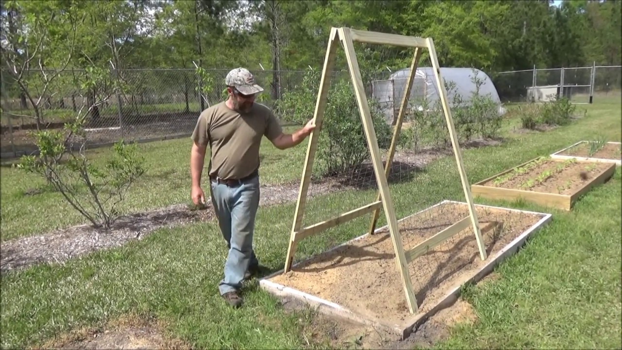 how to make a folding garden trellis EASY FAST