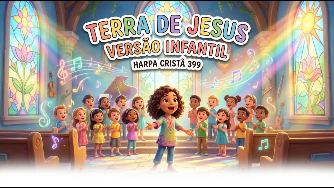 HARPA CRISTÃ 399 🎶 Terra de Jesus (VERSÃO INFANTIL) 👧🧒