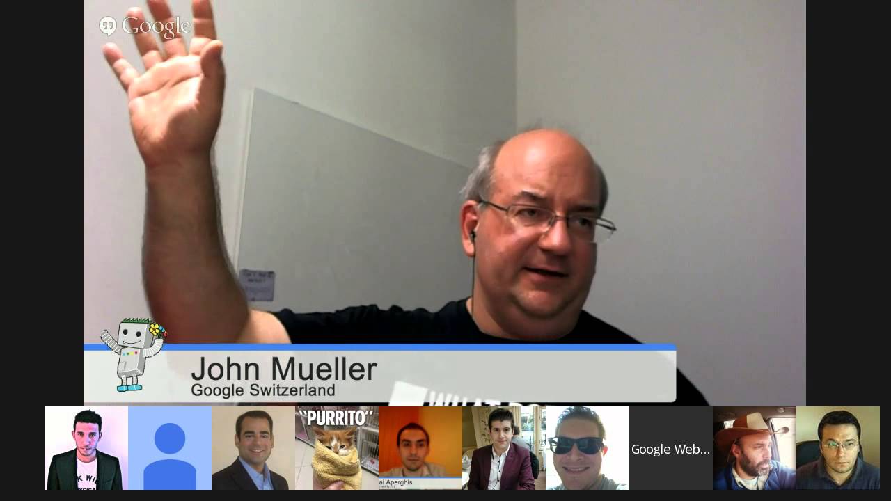 English Google Webmaster Central office-hours hangout