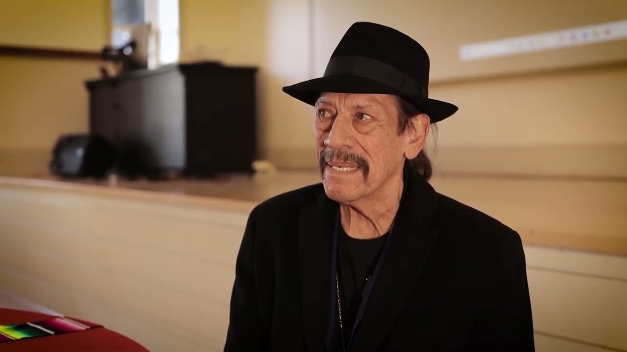 Danny Trejo speaks at Fresno City College