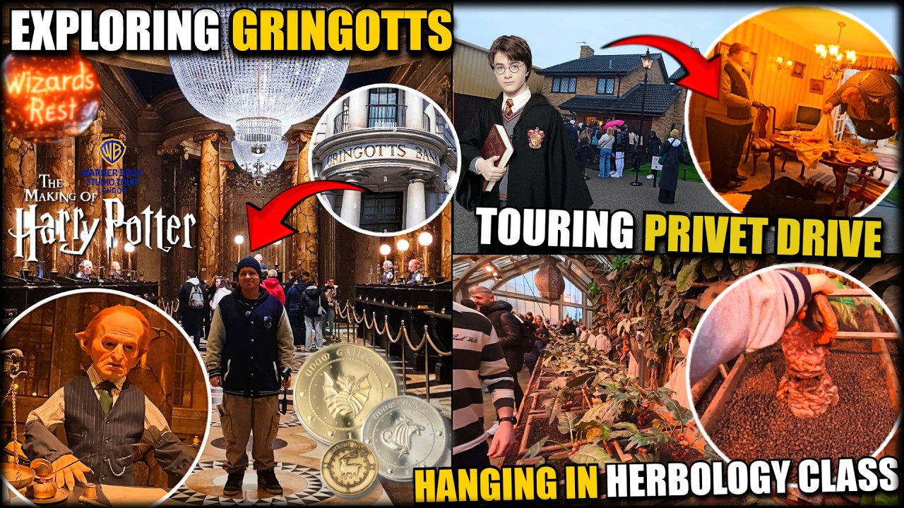 Harry Potter Studio Tour London 2026 Part 4 - Gringotts Bank & Herbology Class