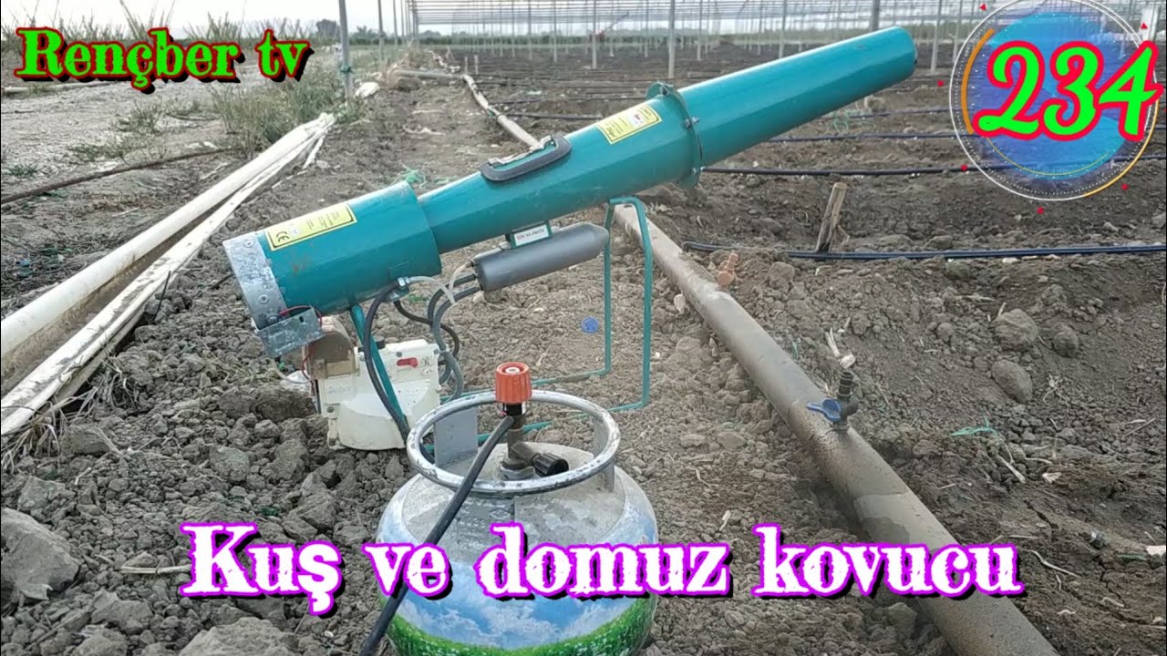 Domuz ve kuş kovucu cihaz kurdum seraya. Kabak yetiştiriciliği mersin tarsus heleke köyü