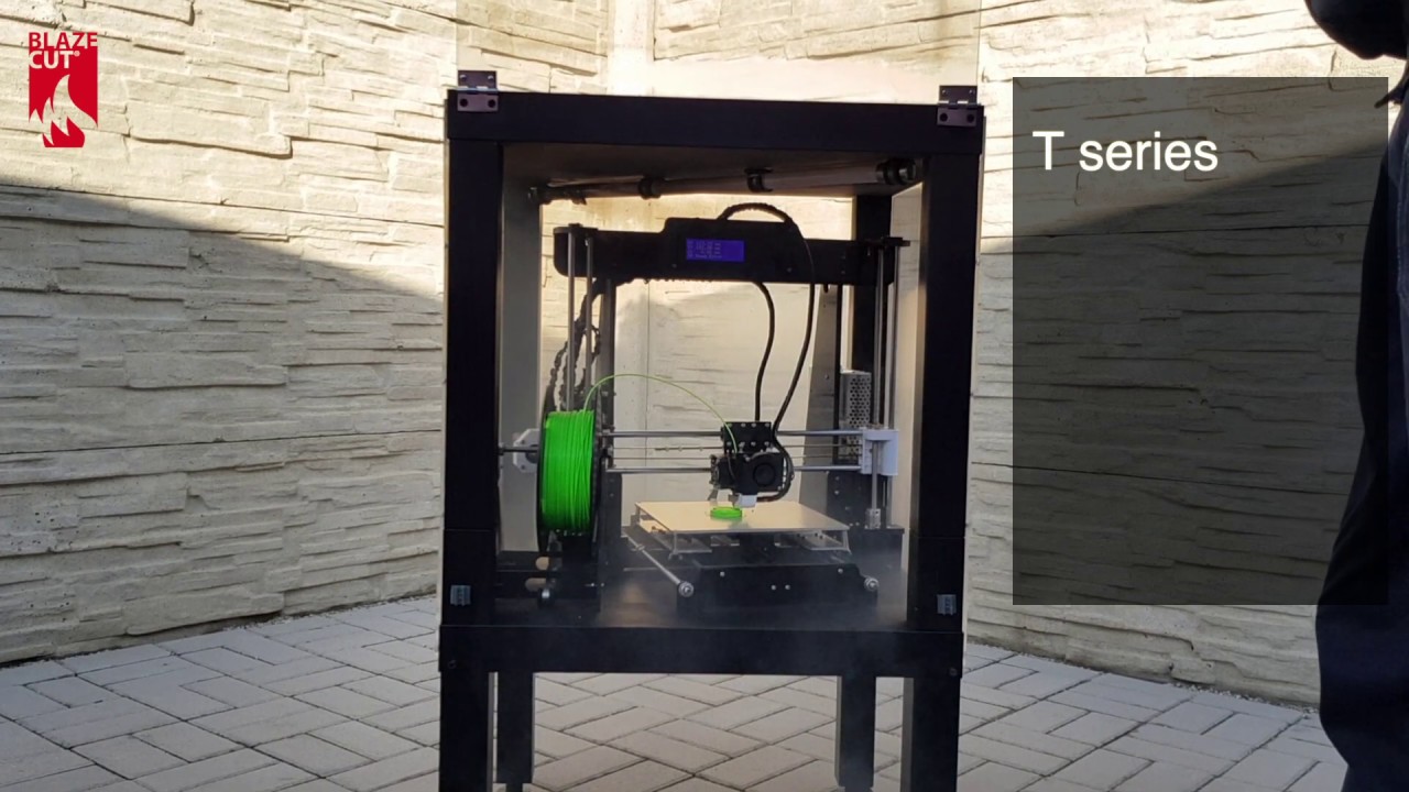 BlazeCut 3D printer Fire Suppression demonstration