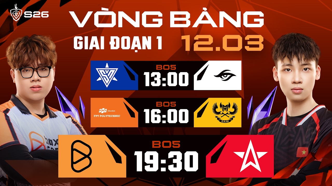 🔴 TRỰC TIẾP: SUPER NOVA vs TEAM SECRET | GIAI ĐOẠN 1 - LƯỢT ĐI | ĐTDV MÙA XUÂN 2026