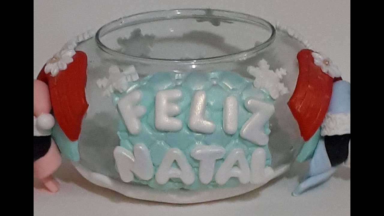Projeto Natal com a Bluestar - Porta vela ou frutas secas