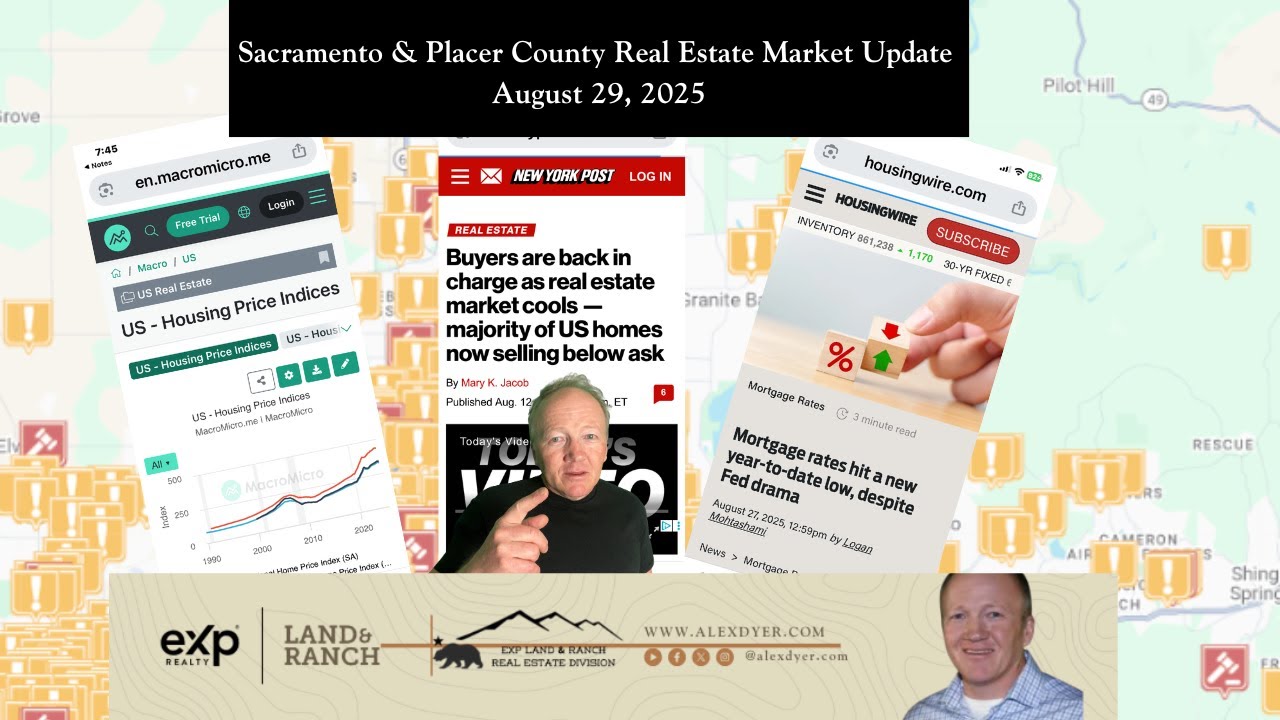 Sacramento & Placer County Real Estate Market Update August 29, 2025