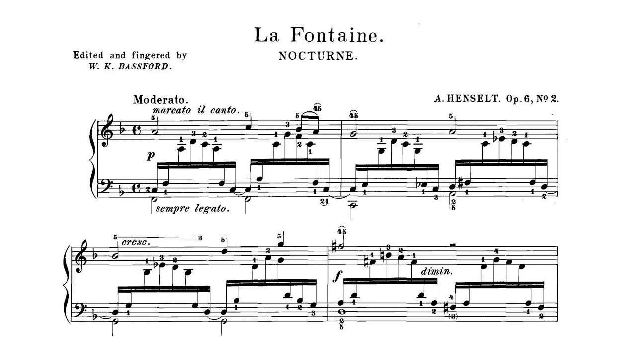 Adolf von Henselt: 2 Nocturnes, Op. 6 (performed by Esther Budiardjo)