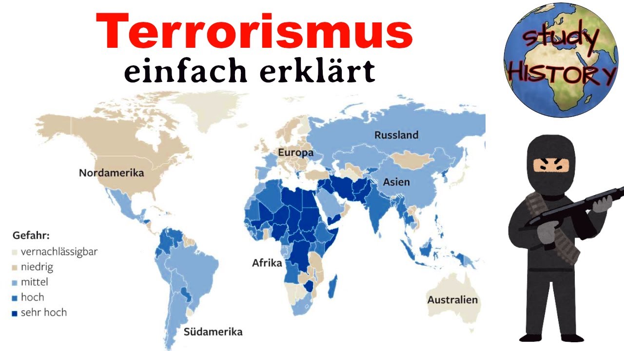 Formen von Terrorismus einfach erkl&auml;rt I nationaler, internationaler und transnationaler Terrorismus