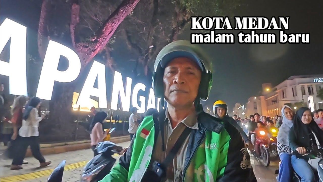 BEGINI KEMACETAN JALAN RAYA KOTA MEDAN SAAT MALAM TAHUN BARU 2026| MOTOVLOG.