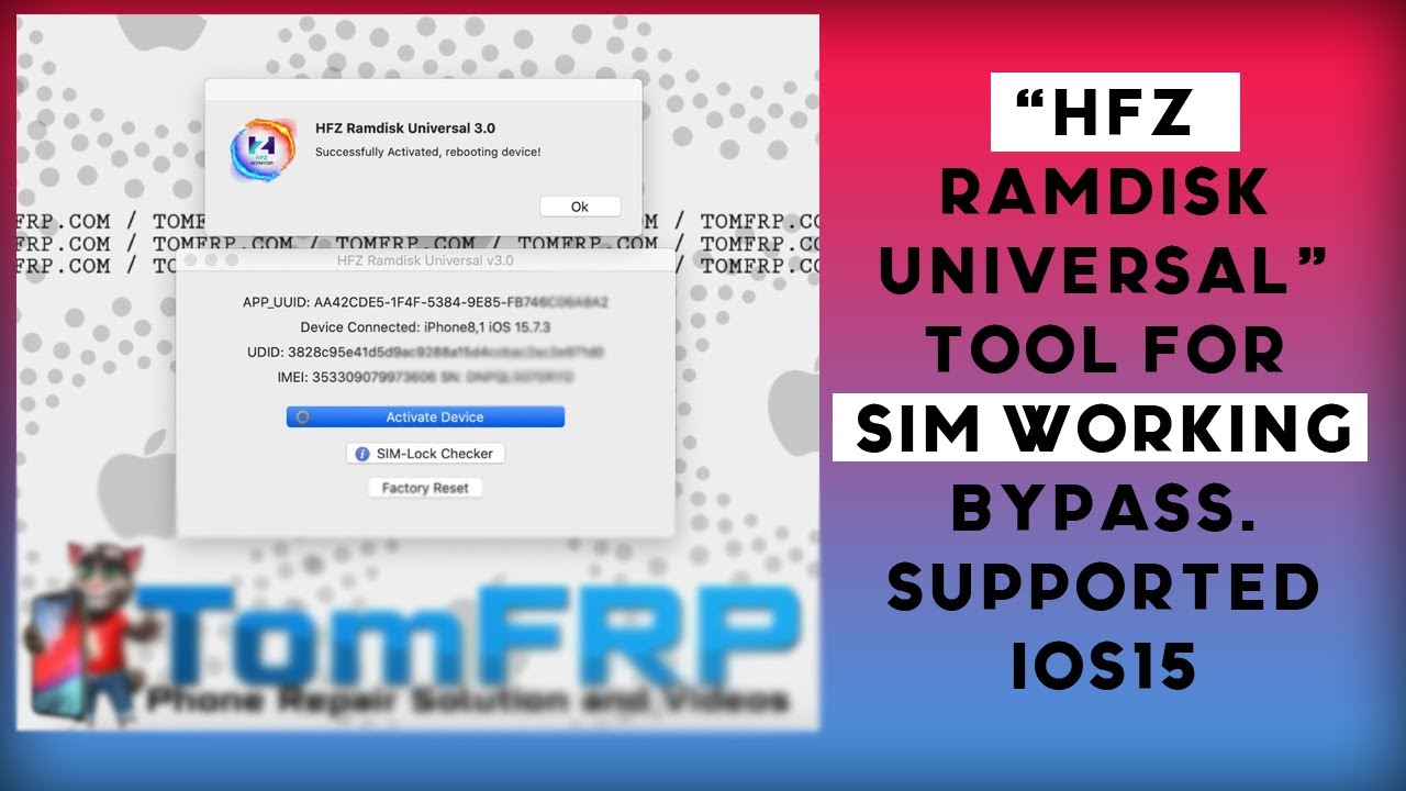 ✅ HFZ RAMDISK UNIVERSAL TOOL FOR HELLO MODE Activator WITH SIGNAL 📱