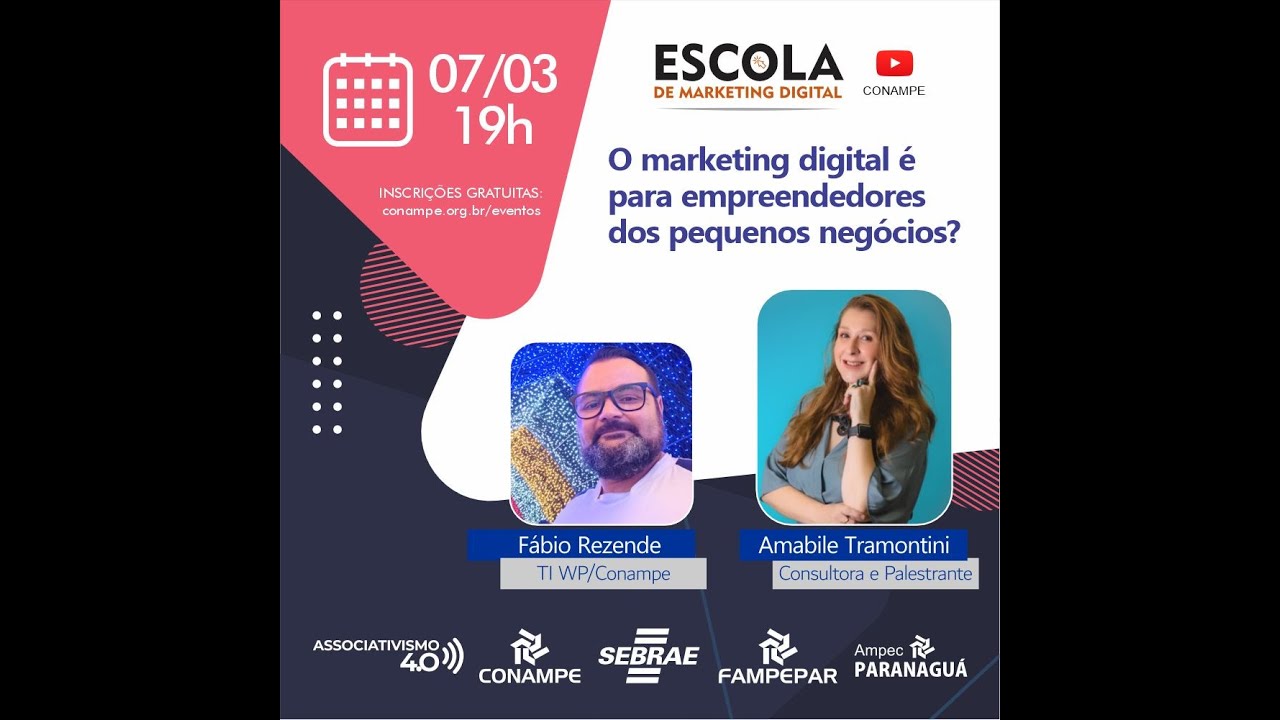 Escola de Marketing Digital Conampe - Marketing digital para pequenos empreendedores